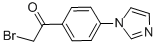 structure of CAS# 110668-69-4, 2-Bromo-1-[4-(1H-Imidazol-1-Yl)Phenyl]-Ethanone;2-Bromo-1-[4-(1H-Imidazol-1-Yl)Phenyl]Ethanone;2-Bromo-1-(5-Bromo-2-Methoxyphenyl)Ethan-1-One;2-BROMO-1-(4-IMIDAZOL-1-YL-PHENYL)-ETHANONE