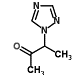 结构式 CAS# 111451-34-4, 3-(1H-1,2,4-三唑-1-基)-2-丁酮