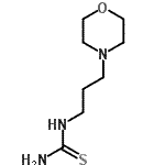 结构式 CAS# 111538-46-6, 1-[3-(4-吗啉基)丙基]硫脲