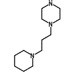 结构式 CAS# 111594-93-5, 1-[3-(1-哌啶基)丙基]哌嗪