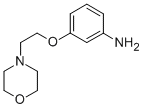 structure of CAS# 112677-72-2, 3-[2-(4-Morpholinyl)Ethoxy]-Benzenamine;3-(2-MORPHOLIN-4-YL-ETHOXY)-PHENYLAMINE;3-(2-Morpholin-4-Ylethoxy)Aniline 95%;3-(2-MORPHOLIN-4-YLETHOXY)ANILINE