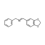 结构式 CAS# 112776-37-1, (E)-1-(1,3-苯并二氧戊环-5-基)-N-苄基甲亚胺