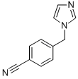 structure of CAS# 112809-54-8, 4-(1H-Imidazol-1-Ylmethyl)-Benzonitrile;4-(1H-Imidazol-1-Ylmethyl)Benzonitrile 97%;4-(1H-IMIDAZOL-1-YLMETHYL)BENZONITRILE