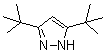 structure of CAS# 1132-14-5, 3,5-Di-Tert-Butyl-1H-Pyrazole;St5447214;3,5-Di-T-Butylpyrazole;Eu-0045067