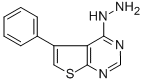 structure of CAS# 113246-86-9, 4-Hydrazino-5-Phenylthieno[2,3-d]Pyrimidine;(5-Phenyl-4-Thieno[3,2-E]Pyrimidinyl)Hydrazine;Zinc00152446;St5053296
