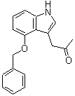 结构式 CAS# 113997-55-0, 1-[4-(苄氧基)-1H-吲哚-3-基]丙酮