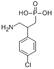structure of CAS# 114012-12-3, P-[3-Amino-2-(4-Chlorophenyl)Propyl]-Phosphonic Acid;Eu-0100967;Ncgc00024483-04;3-Amino-2-(4-Chlorophenyl)Propanephosphonic Acid