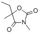 structure of CAS# 115-67-3, 5-Ethyl-3,5-dimethyl-1,3-oxazolidine-2,4-dione;5-Ethyl-3,5-Dimethyl-Oxazolidine-2,4-Dione;5-Ethyl-3,5-Dimethyloxazolidine-2,4-Dione;5-Ethyl-3,5-Dimethyl-Oxazolidine-2,4-Quinone