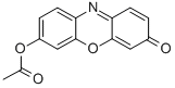 structure of CAS# 1152-14-3, (7-Oxophenoxazin-3-Yl) Acetate;Acetic Acid (7-Oxo-3-Phenoxazinyl) Ester;Acetic Acid (7-Ketophenoxazin-3-Yl) Ester;(7-Oxophenoxazin-3-Yl) Ethanoate
