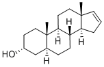 结构式 CAS# 1153-51-1, (3alpha,5alpha)-雄甾-16-烯-3-醇