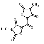 结构式 CAS# 115491-90-2, 2,2'-羰基二(4-甲基-1,2,4-恶二唑烷-3,5-二酮)