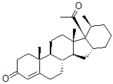 CAS 登录号：116169-22-3， (16beta,17alpha,20S)-17-乙酰基-16,24-环胆-4-烯-3-酮