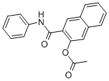 structure of CAS# 1163-67-3, 3-(Acetyloxy)-N-Phenyl-2-Naphthalenecarboxamide;[3-(Phenylcarbamoyl)-2-Naphthyl] Acetate;Acetic Acid [3-[Oxo-(Phenylamino)Methyl]-2-Naphthyl] Ester;Acetic Acid [3-(Phenylcarbamoyl)-2-Naphthyl] Ester