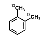 structure of CAS# 116599-62-3, 1,2-Bis[(<Sup>13</Sup>C)Methyl]Benzene;1,2-Dimethyl-13C2-benzene;o-Xylene-13C2 (dimethyl-13C2);o-Xylene-dimethyl-13C2