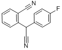 结构式 CAS# 116617-31-3, 2-氰基-alpha-(4-氟苯基)-苯乙腈