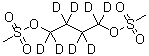 结构式 CAS# 116653-28-2, (<sup>2</sup>H<sub>8</sub>)-1,4-丁烷二基二甲烷磺酸酯
