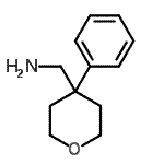 结构式 CAS# 116834-97-0, 1-(4-苯基四氢-2H-吡喃-4-基)甲胺