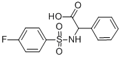 结构式 CAS# 117309-49-6, (S)-alpha-[[(4-氟苯基)磺酰基]氨基]-苯乙酸