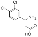 结构式 CAS# 117391-57-8, beta-氨基-3,4-二氯-苯丙酸