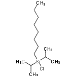 structure of CAS# 117559-37-2, Chloro(Diisopropyl)Octylsilane;Chlor(diisopropyl)octylsilan;chloro(diisopropyl)octylsilane;chlorodiisopropyl(octyl)silane