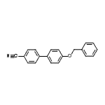 structure of CAS# 117571-49-0, 4'-(Benzyloxy)-4-Biphenylcarbonitrile;4-(4-BENZYLOXYPHENYL)BENZONITRILE;4'-(Benzyloxy)[1,1'-biphenyl]-4-carbonitrile;Benzyloxycyanobiphenyl
