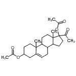 CAS 登录号：1176-21-2， 20-氧代孕甾-5-烯-3,17-二基二乙酸酯