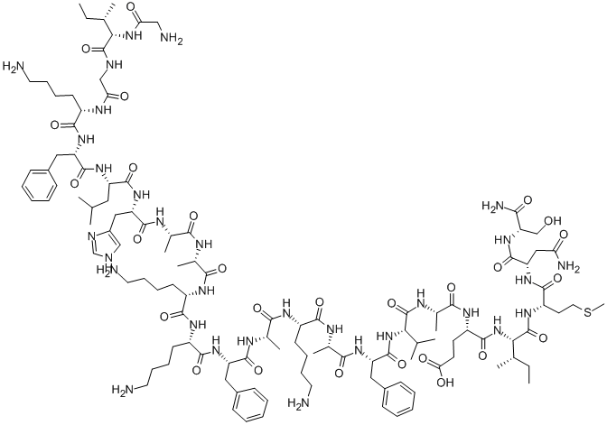 CAS#: 117665-48-2， (Ala8,13,18)-Magainin II Amide