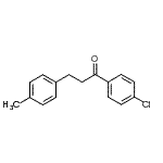 结构式 CAS# 117825-87-3, 1-(4-氯苯基)-3-(4-甲基苯基)-1-丙酮