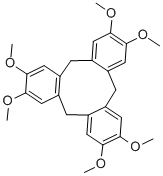 structure of CAS# 1180-60-5, 10,15-Dihydro-2,3,7,8,12,13-Hexamethoxy-5H-Tribenzo[a,d,g]Cyclononene;Kbio2_001654;Kbio2_004222;Kbio2_006790