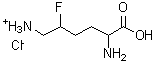 structure of CAS# 118101-18-1, 6-Ammonio-5-Fluoronorleucine Chloride;1-(bromodifluoromethyl)cyclohex-1-ene;2,6-bis(azanyl)-5-fluoranyl-hexanoic acid hydrochloride;2,6-diamino-5-fluorohexanoic acid hydrochloride