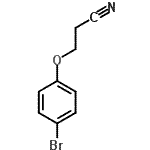结构式 CAS# 118449-57-3, 3-(4-溴苯氧基)丙腈