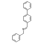 结构式 CAS# 118578-71-5, (E)-N-苄基-1-(4-联苯基)甲亚胺