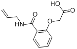 结构式 CAS# 119-45-9, 2-[2-(丙-2-烯基氨基甲酰基)苯氧基]乙酸