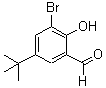 结构式 CAS# 119646-68-3, 3-溴-5-叔丁基-2-羟基-苯甲醛