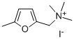 structure of CAS# 1197-60-0, N,N,N,5-Tetramethyl-2-Furanmethanaminium Iodide (1:1);Trimethyl-[(5-Methyl-2-Furyl)Methyl]Ammonium Iodide;(5-Methylfurfuryl)Trimethylammonium Iodide;2-Furanmethanaminium, N,N,N,5-Tetramethyl-, Iodide