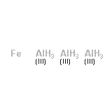 structure of CAS# 12004-62-5, Aluminium - Iron (3:1);aluminium, compound with iron (3:1)