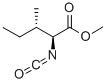 structure of CAS# 120219-17-2, (2S,3S)-2-Isocyanato-3-Methyl-Pentanoic Acid Methyl Ester;(2S,3S)-2-ISOCYANATO-3-METHYLVALERIC ACID METHYL ESTER 98+%;(2S,3S)-2-ISOCYANATO-3-METHYLVALERIC ACID METHYL ESTER;METHYL (2S,3S)-2-ISOCYANATO-3-METHYLVALERATE