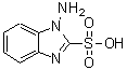 结构式 CAS# 120341-04-0, 1-氨基-1H-苯并咪唑-2-磺酸