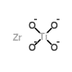 结构式 CAS# 12036-70-3, 钛酸锆(4+)