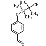 structure of CAS# 120743-99-9, 4-{[Dimethyl(2-Methyl-2-Propanyl)Silyl]Oxy}Benzaldehyde;4-(t-Butyldimethylsilyloxy)benzaldehyde;4-[(tert-Butyldimethylsilyl)oxy]benzaldehyde;596159_ALDRICH