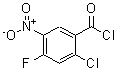 structure of CAS# 120890-66-6, 2-Chloro-4-Fluoro-5-Nitrobenzoyl Chloride;2-Chloranyl-4-fluoranyl-5-nitrobenzoyl chloride;2-Chloro-4-fluoro-5-nitrobenzoyl chloride 98%;2-Chloro-4-fluoro-5-nitrobenzoylchloride
