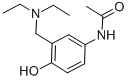 structure of CAS# 121-78-8, N-[3-(Diethylaminomethyl)-4-Hydroxyphenyl]Acetamide;N-[3-(Diethylaminomethyl)-4-Hydroxy-Phenyl]Acetamide;N-[3-(Diethylaminomethyl)-4-Hydroxy-Phenyl]Ethanamide;Aids-019130