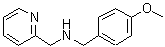 结构式 CAS# 121020-62-0, 1-(4-甲氧基苯基)-N-(2-吡啶基甲基)甲胺