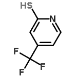 structure of CAS# 121307-79-7, 4-(Trifluoromethyl)Pyridine-2-Thiol;2-Mercapto-4-(trifluoromethyl)pyridine;2-Mercapt<wbr>o-4-(trif<wbr>luorometh<wbr>yl)pyridi<wbr>ne, 2-Sul<wbr>phanyl-α,<wbr>α,α-trifl<wbr>uoro-4-pi<wbr>coline, 4<wbr>-(Trifluo<wbr>romethyl)<wbr>pyridine-<wbr>2-thiol;2-Mercapt<wbr>o-4-(trif<wbr>luorometh<wbr>yl)pyridi<wbr>ne, 2-Sul<wbr>phanyl-α,<wbr>α,α-trifl<wbr>uoromethy<wbr>lpyridine