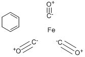 structure of CAS# 12152-72-6, Tricarbonyl[(1,2,3,4-H)-1,3-Cyclohexadiene]-Iron;Iron,Tricarbonyl[(1,2,3,4-Eta)-1,3-Cyclohexadiene]-;Cyclohexadieneirontricarbonylorangeyellowliq;(Cyclohexadiene)Iron Tricarbonyl, 97+%