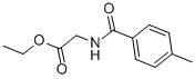 structure of CAS# 122081-29-2, N-(4-Methylbenzoyl)-Glycine Ethyl Ester;2-[[(4-Methylphenyl)-Oxomethyl]Amino]Acetic Acid Ethyl Ester;2-[(4-Methylbenzoyl)Amino]Acetic Acid Ethyl Ester;Ethyl 2-[(4-Methylphenyl)Carbonylamino]Ethanoate