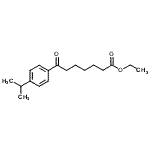 结构式 CAS# 122115-50-8, 乙基7-(4-异丙基苯基)-7-氧代庚酸酯