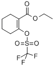 structure of CAS# 122135-83-5, 2-[[(Trifluoromethyl)Sulfonyl]Oxy]-1-Cyclohexene-1-carboxylic Acid Ethyl Ester;2-TRIFLUOROMETHANESULFONYLOXY-CYCLOHEX-1-ENECARBOXYLIC ACID ETHYL ESTER;ETHYL 2-(TRIFLUOROMETHYL SULFONYLOXY)-1-CYCLOHENXENE-1-CARBOXYLATE;ETHYL 2-(TRIFLUOROMETHYL SULFONYLOXY)-1-CYCLOHEXENE-1-CARBOXYLATE