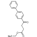 结构式 CAS# 1230-54-2, 乙基4-(4-联苯基)-4-氧代丁酸酯