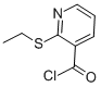 structure of CAS# 123116-01-8, 2-(Ethylthio)-3-Pyridinecarbonylchloride;2-(Ethylmercapto)Pyridine-3-Carbonyl Chloride~2-(Ethylthio)Pyridine-3-Carbonyl Chloride;3-Pyridinecarbonyl Chloride, 2-(Ethylthio)- (9CI);2-(Ethylmercapto)Pyridine-3-Carbonyl Chloride